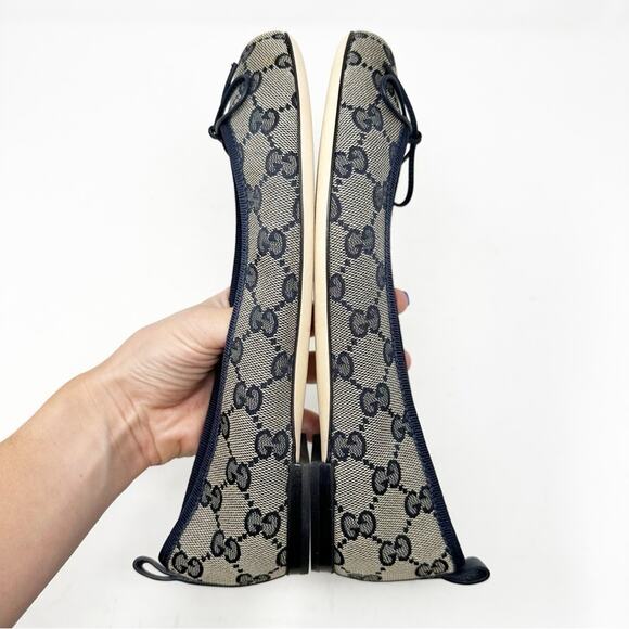 Gucci GG Canvas Ballet Flats EU 37.5 - Picture 8 of 13